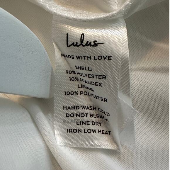 Lulus Size Medium Sensational Promise White Satin Train Maxi Gown Wedding Dress - Picture 9 of 16